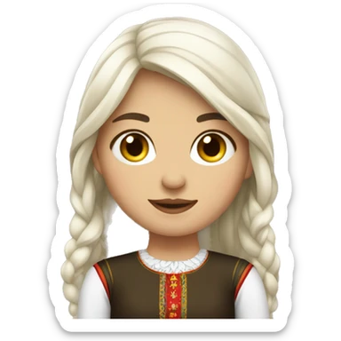 Moldovian girl sticker