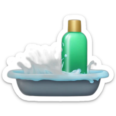 Shampooing sticker