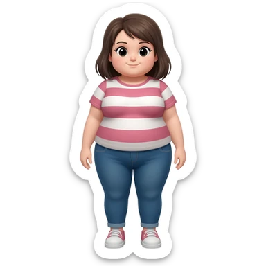 chubby girl full sticker