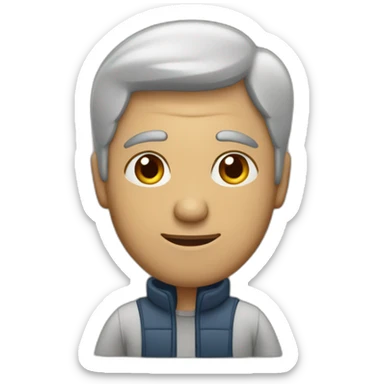 Hombre de 35 años en caminador sticker