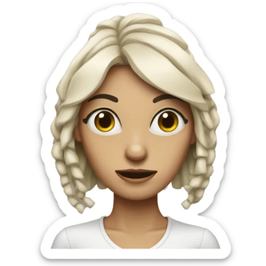 woman with ten eyes and spider legs  sticker