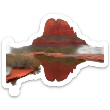 red mountain sedona, arizona sticker