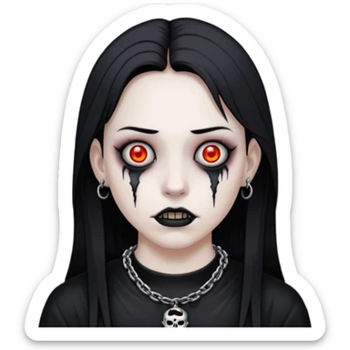 horror neckless sticker