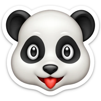 Um emoji de coração da cor de um dálmata sticker