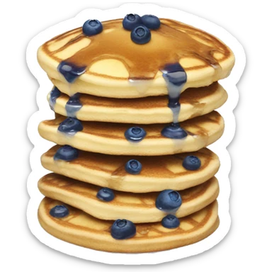 Blueberry pancake sticker