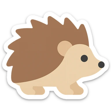 Hedgehog sticker