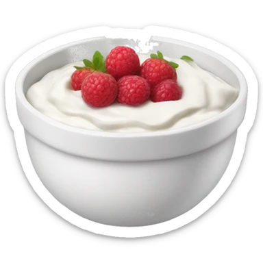 Yoghurt bowl sticker