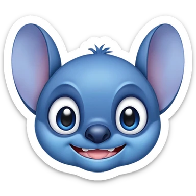 Make me an emoji of stitch from lilo and stitch sticker