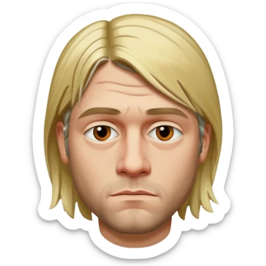 Kurt cobain side eyeing sticker