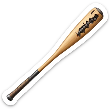 stranger thigs Steve's baseball bat with nails on it sticker