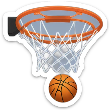 basketball hoop with the title "team plaza" sticker