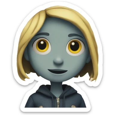 Coraline doll sticker