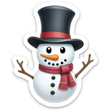 snowman sticker