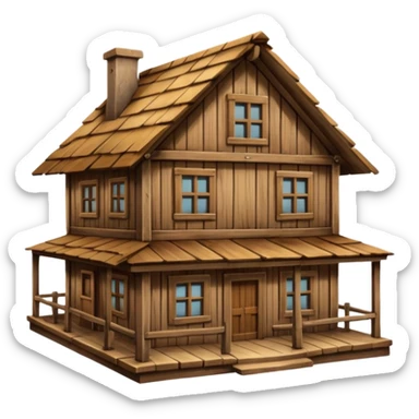 a building that says INN sticker