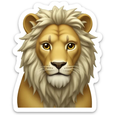 León convertido en sapo sticker
