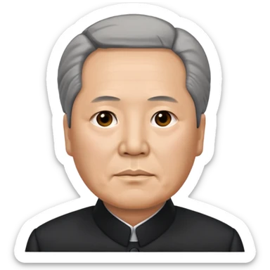 Photorealistic mao zedong sticker