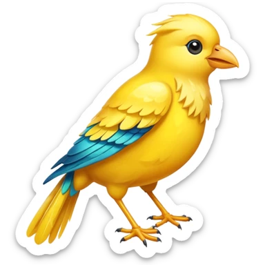 Bird Yellow Magic sticker