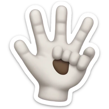 poil dans la main sticker