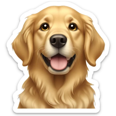 Golden retriever sticker
