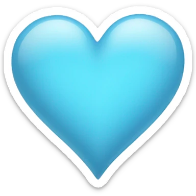 Light Blue Heart sticker