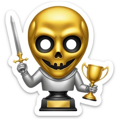 trofeu ghostface sticker