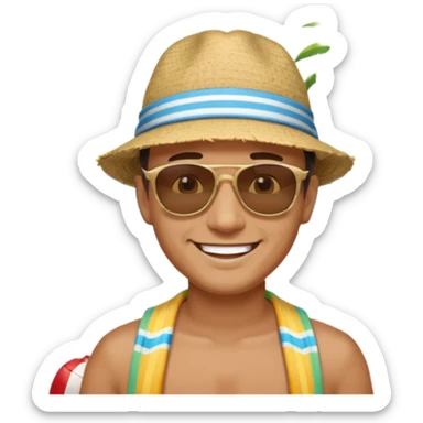 Nah çeken adam sticker