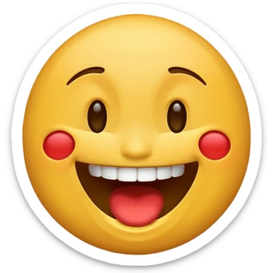 Classic iPhone laughing emoji  sticker