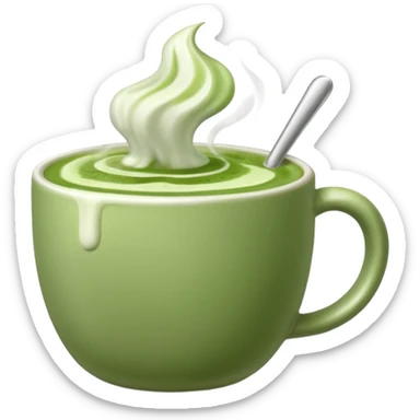 Matcha latte  sticker