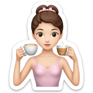 ballerina cappuccino sticker