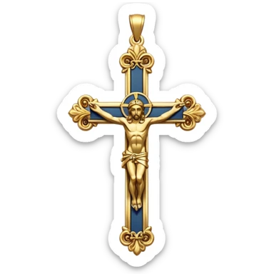crucifix pendant sticker