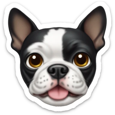 Boston terrier dog sticker