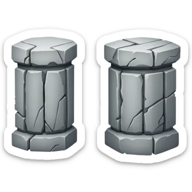 Broken Pillars  sticker