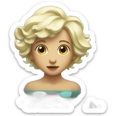 Narcissus gazing into a pool sticker