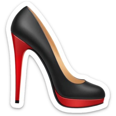 Nike red bottom high heal sticker
