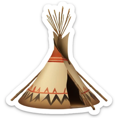 indigenous tipi sticker