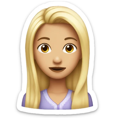 Tete de fille  sticker