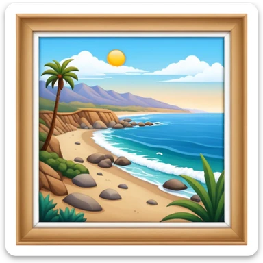 Wild, California, by the sea sticker