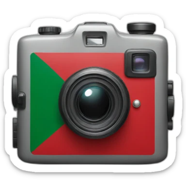 Camera with portugal flag sticker