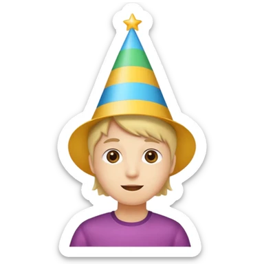 Pink 6th birthday sticker