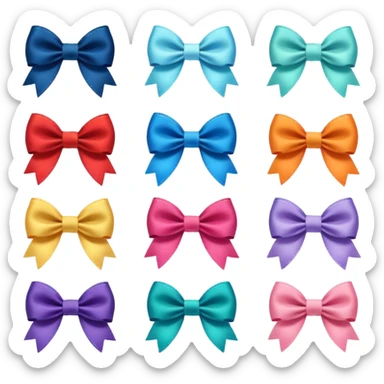 Moños lindos sticker