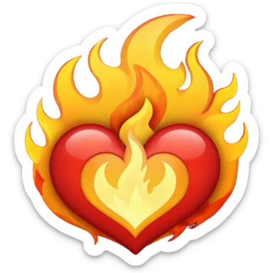 🔥 mixed with 😍 sticker