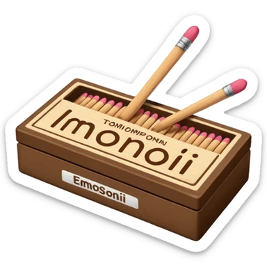 matchstick box sticker