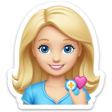 Polly Pocket doll sticker