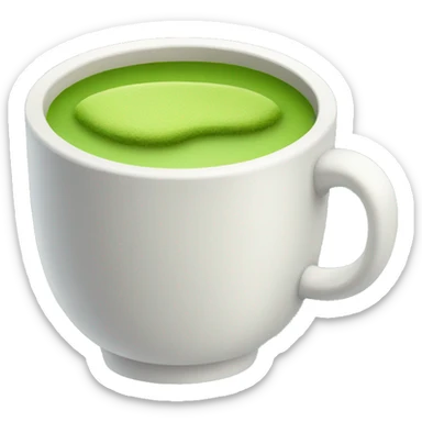matcha cup sticker