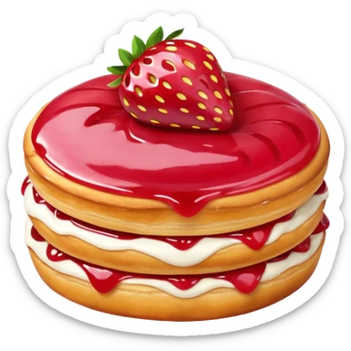 Strawberry Glaze Pastries
 sticker