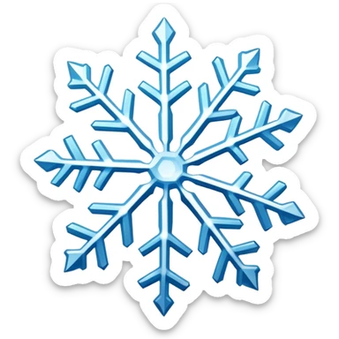 Snowflake sticker