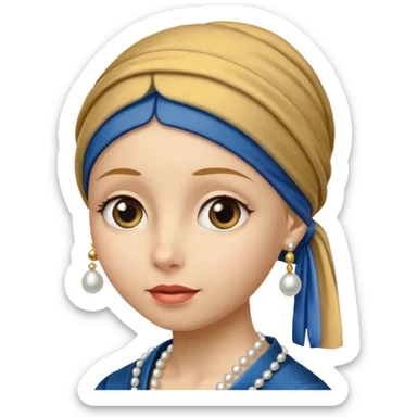 Girl with a Pearl Earring  sticker