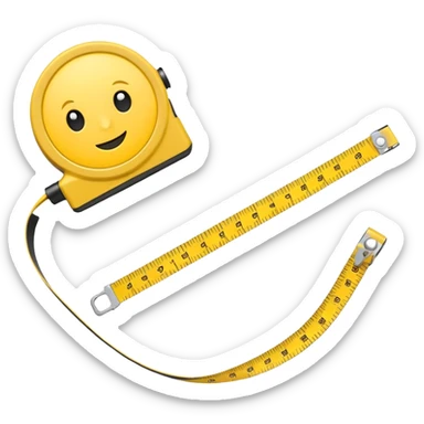 measuring-tape sticker
