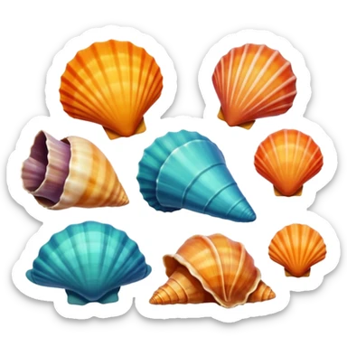 Sea shells sticker