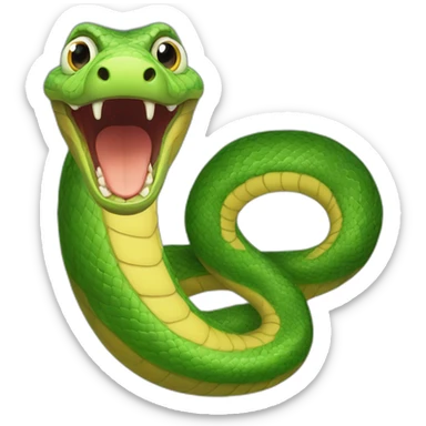 serpiente cornuda sticker